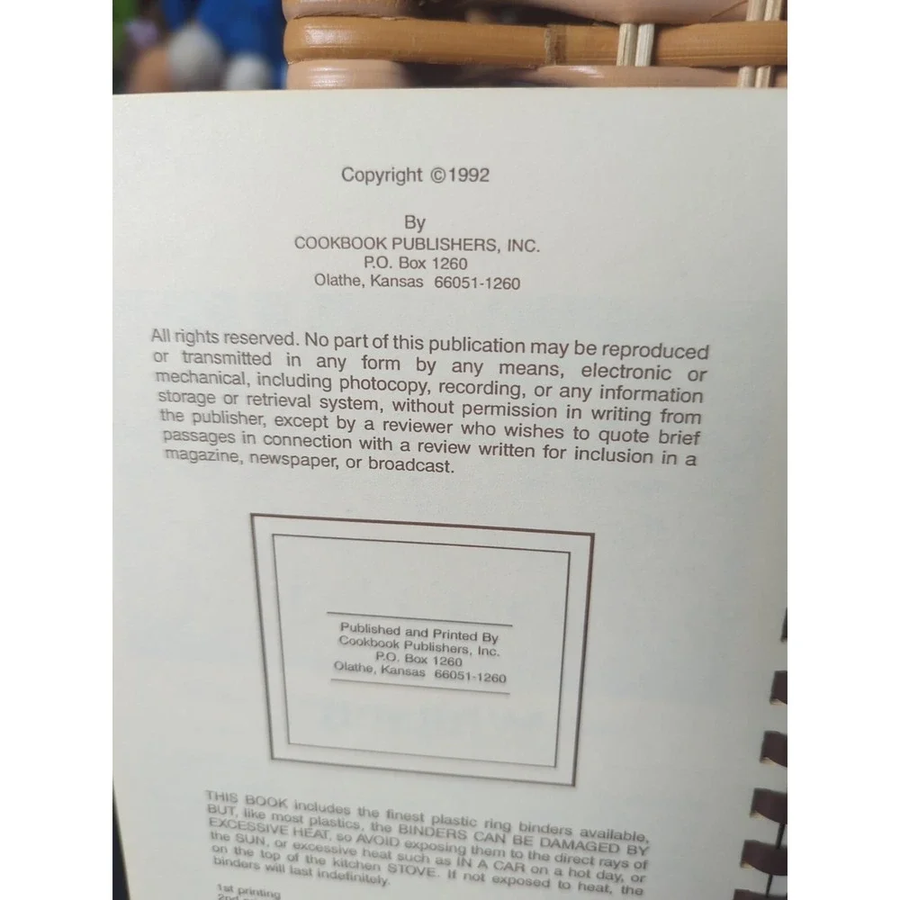 Whitsett, North Carolina Residents Cookbook and History 1992 NC‎ Spiral Vintage